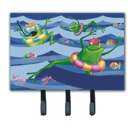 CAROLINES TREASURES Carolines Treasures APH0089TH68 Frogs Swimming Leash or Key Holder APH0089TH68